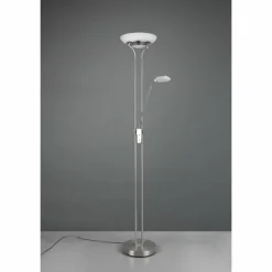Lampadaire Reality Orson LED Nickel mat, 2 lumières