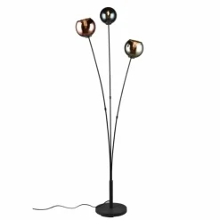 Lampadaire Reality SHELDON Noir, 3 lumières
