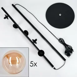 Lampadaire Remaisnil Ambre, 5 lumières