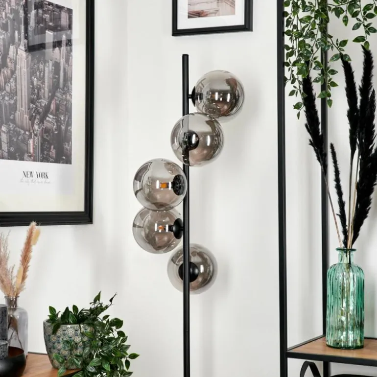 Lampadaire Remaisnil Fumé, 5 lumières