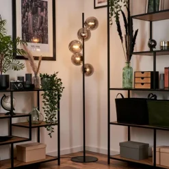 Lampadaire Remaisnil Fumé, 5 lumières
