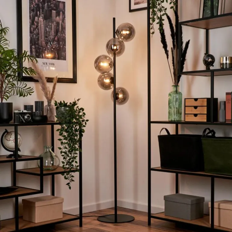 Lampadaire Remaisnil Fumé, 5 lumières