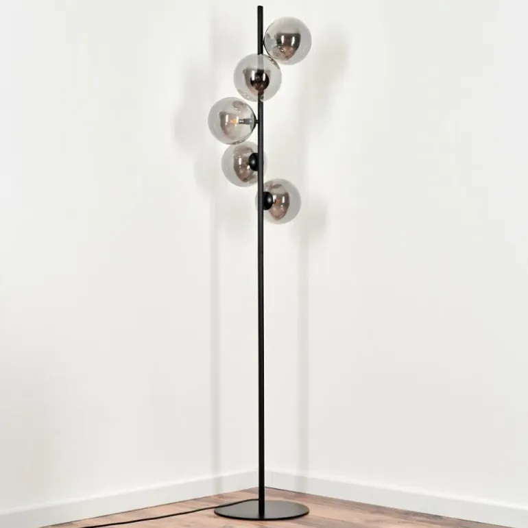 Lampadaire Remaisnil Fumé, 5 lumières