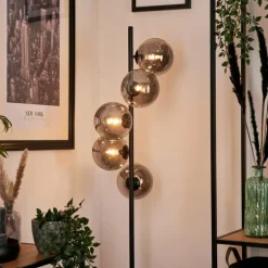 Lampadaire Remaisnil Fumé, 5 lumières