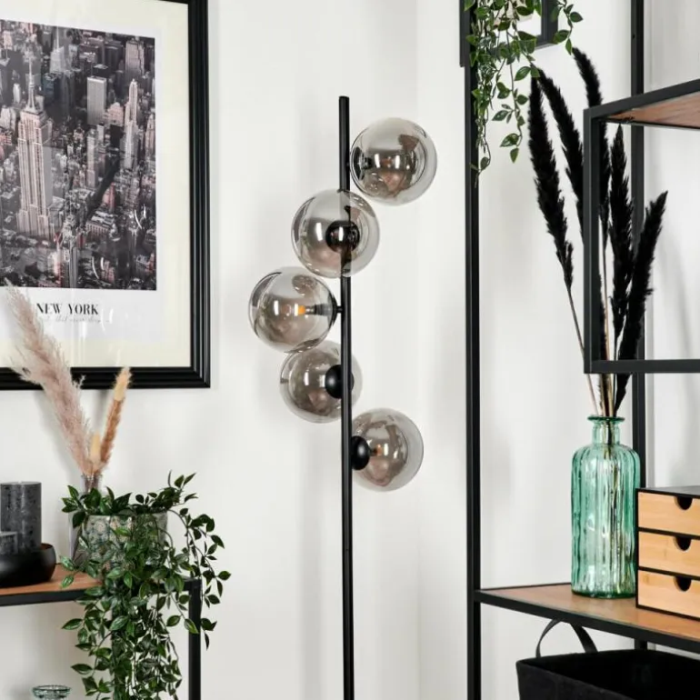 Lampadaire Remaisnil Fumé, 5 lumières
