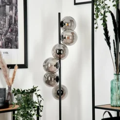 Lampadaire Remaisnil Fumé, 6 lumières