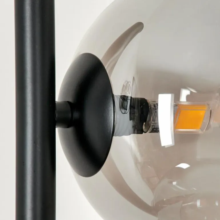 Lampadaire Remaisnil Fumé, 6 lumières