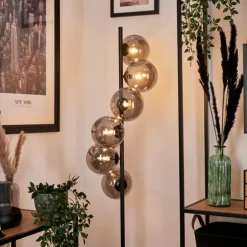 Lampadaire Remaisnil Fumé, 6 lumières