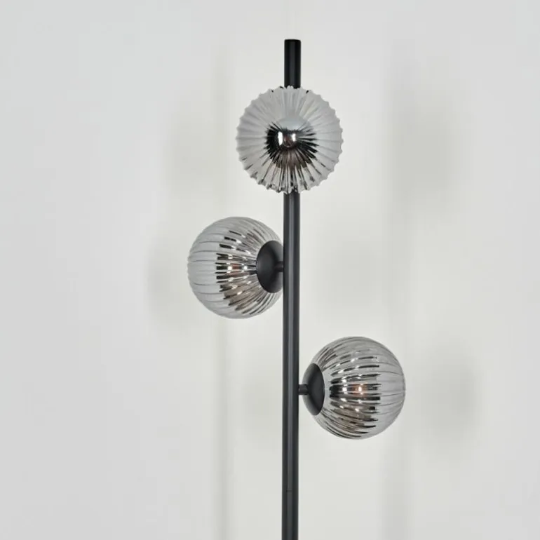 Lampadaire Remaisnil Noir, 3 lumières