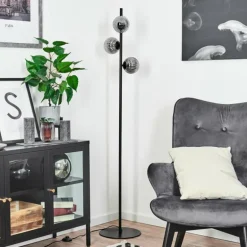 Lampadaire Remaisnil Noir, 3 lumières