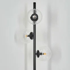 Lampadaire Remaisnil Noir, 3 lumières