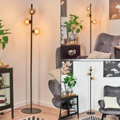 Lampadaire Remaisnil Noir, 3 lumières