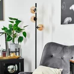 Lampadaire Remaisnil Noir, 3 lumières