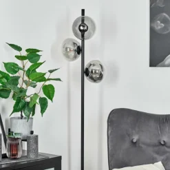 Lampadaire Remaisnil Noir, 3 lumières