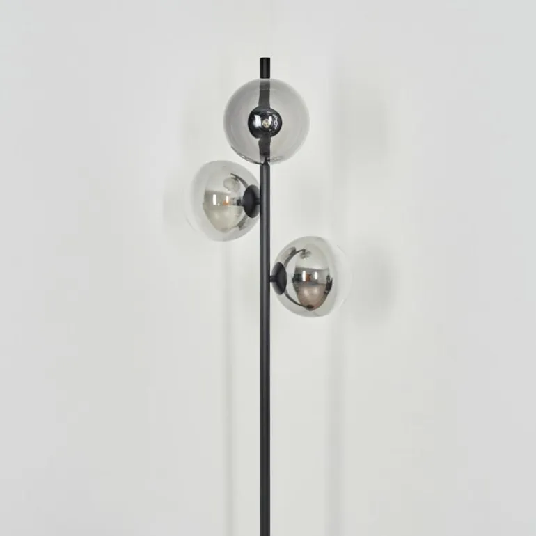 Lampadaire Remaisnil Noir, 3 lumières