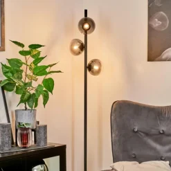 Lampadaire Remaisnil Noir, 3 lumières