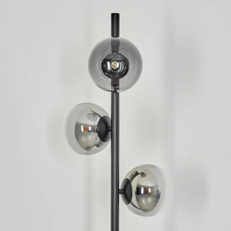 Lampadaire Remaisnil Noir, 3 lumières