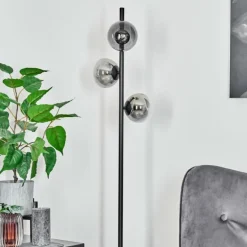 Lampadaire Remaisnil Noir, 3 lumières