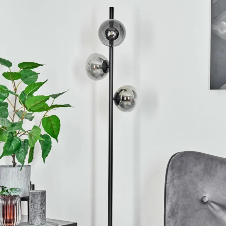 Lampadaire Remaisnil Noir, 3 lumières