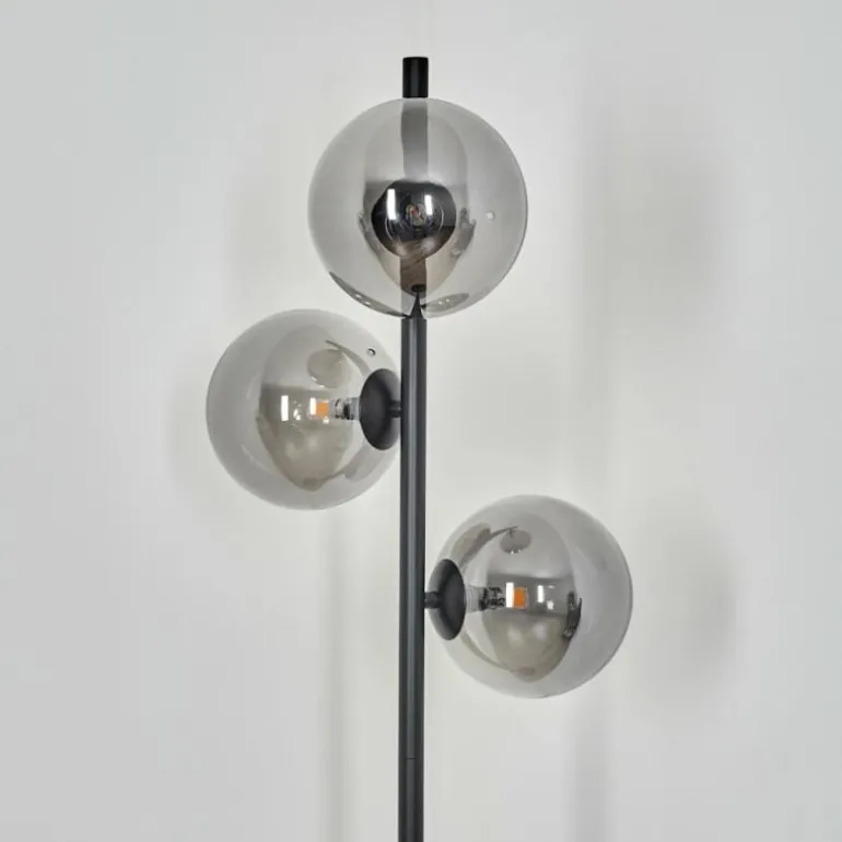 Lampadaire Remaisnil Noir, 3 lumières