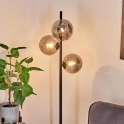 Lampadaire Remaisnil Noir, 3 lumières
