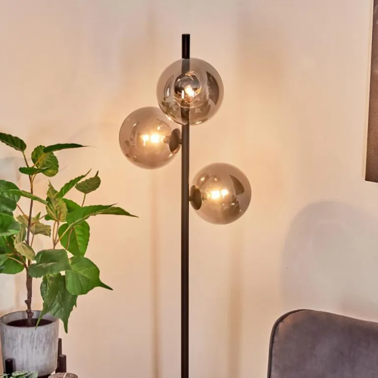 Lampadaire Remaisnil Noir, 3 lumières