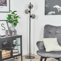 Lampadaire Remaisnil Noir, 3 lumières