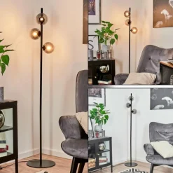 Lampadaire Remaisnil Noir, 3 lumières