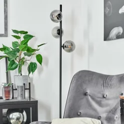 Lampadaire Remaisnil Noir, 3 lumières
