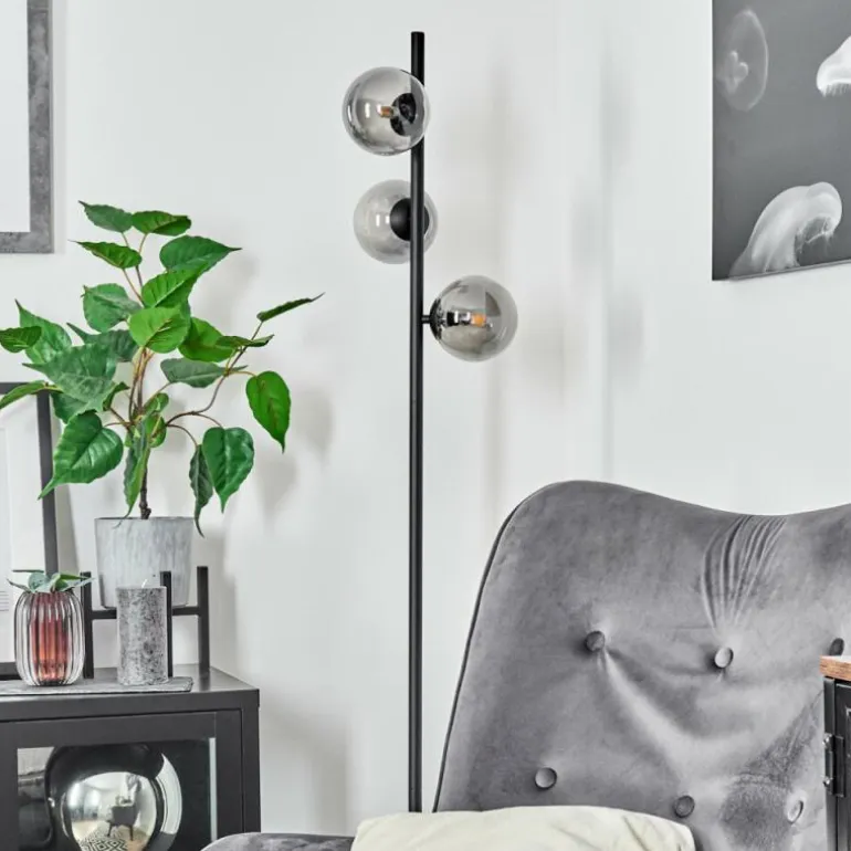 Lampadaire Remaisnil Noir, 3 lumières