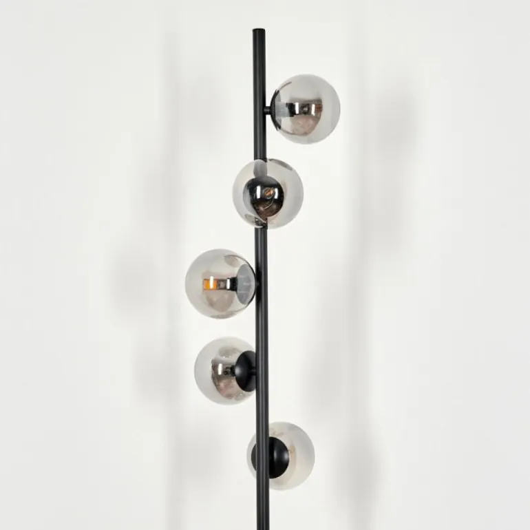 Lampadaire Remaisnil Noir, 5 lumières