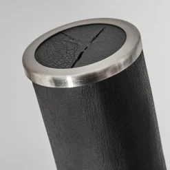 Lampadaire Rodeche LED Nickel mat, Noir, 1 lumière