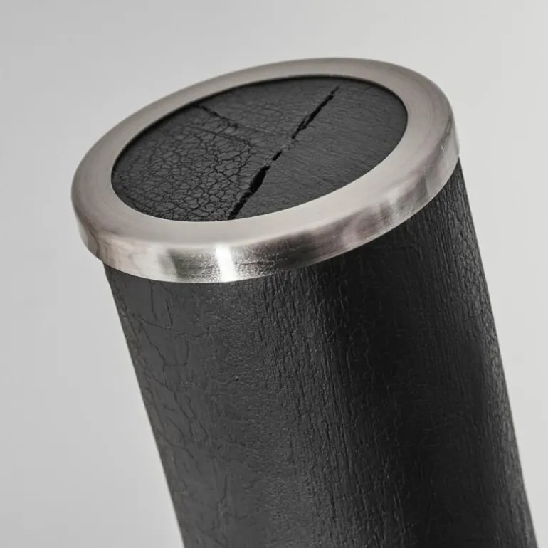 Lampadaire Rodeche LED Nickel mat, Noir, 1 lumière