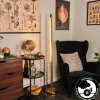 Lampadaire Rodeche LED Or, 1 lumière