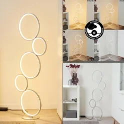 Lampadaire Rodekro LED Argenté, 1 lumière