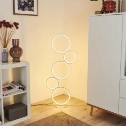 Lampadaire Rodekro LED Argenté, 1 lumière