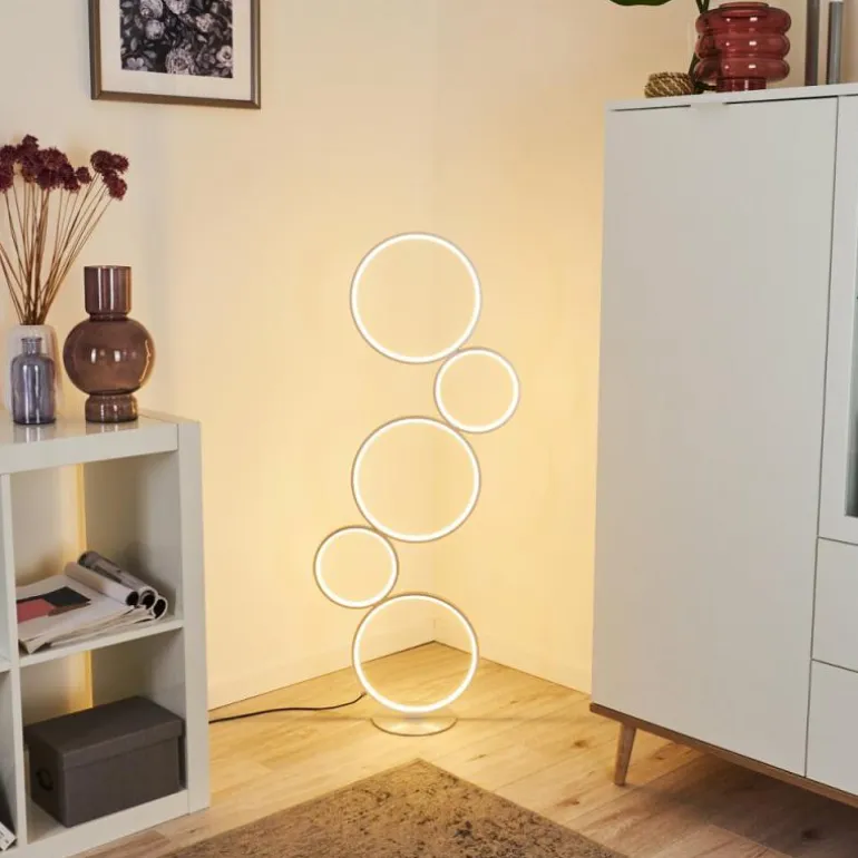 Lampadaire Rodekro LED Argenté, 1 lumière