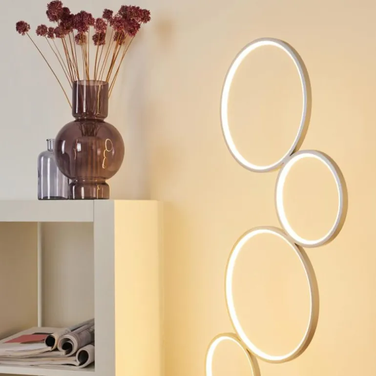 Lampadaire Rodekro LED Argenté, 1 lumière