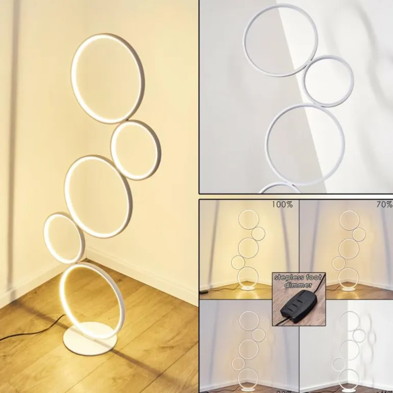 Lampadaire Rodekro LED Blanc, 1 lumière