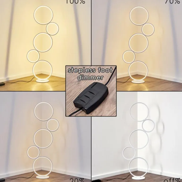 Lampadaire Rodekro LED Blanc, 1 lumière