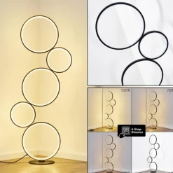 Lampadaire Rodekro LED Noir, 1 lumière