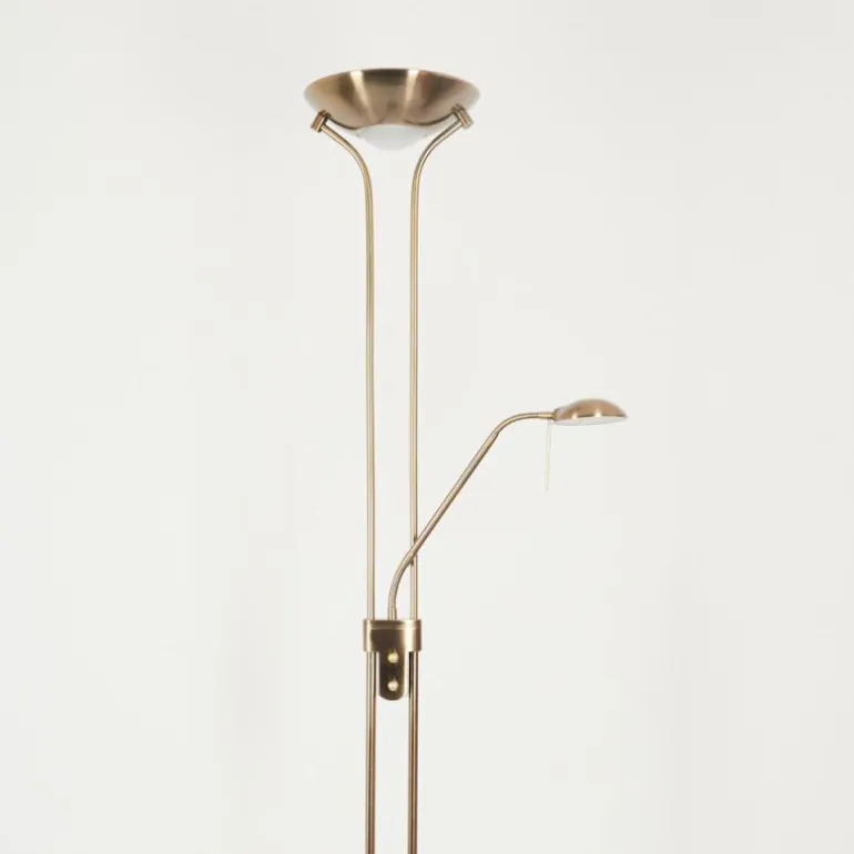 Lampadaire Rom LED Laiton, 2 lumières