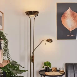 Lampadaire Rom LED Laiton, 2 lumières