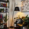 Lampadaire Saillon Noir, 1 lumière