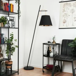 Lampadaire Saillon Noir, 1 lumière