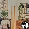 Lampadaire Salmi LED Couleur bois, Noir, 1 lumière