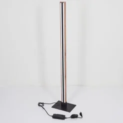 Lampadaire Salmi LED Couleur bois, Noir, 1 lumière