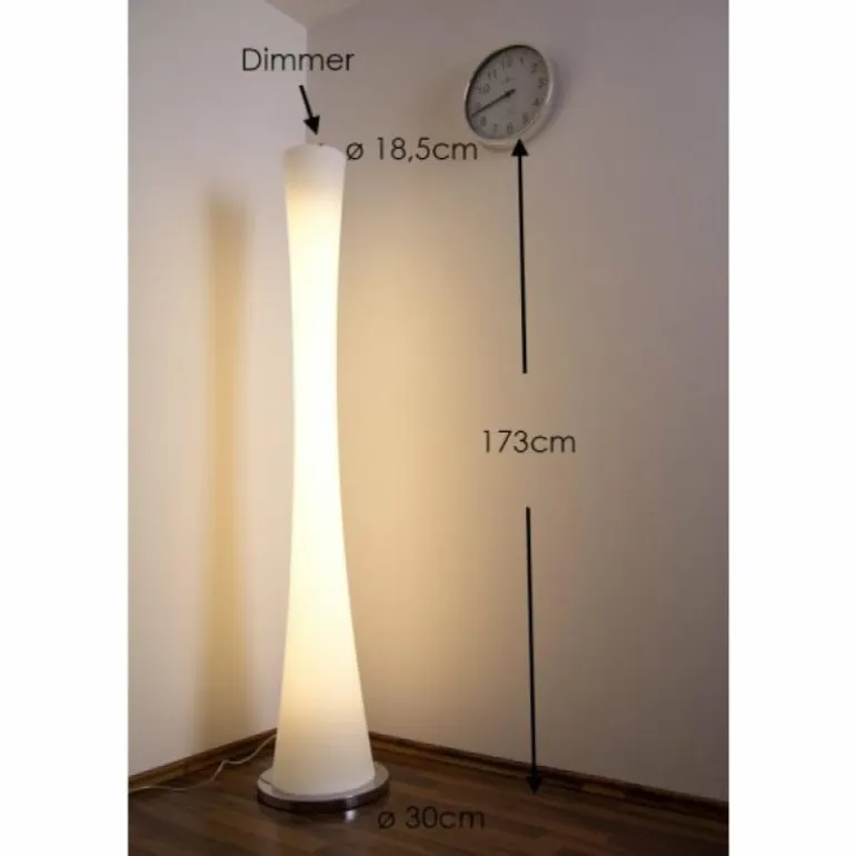 Lampadaire Selene Clessidra Chrome, 2 lumières