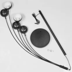 Lampadaire Siamado Noir, 5 lumières