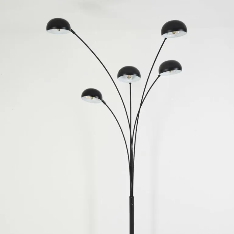 Lampadaire Siamado Noir, 5 lumières